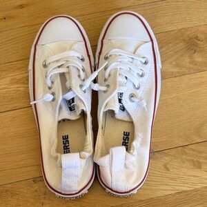 Converse Kids White Canvas Sneakers